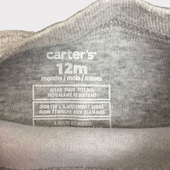 CARTER'S | 3/$15 Gray Long Sleeve Deer Shirt - Picture 2 of 3
